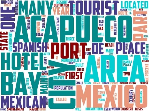 Acapulco Wordart Banner: A Vibrant Design Asset for Creative Expression