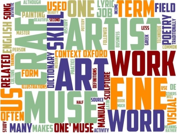 Artist Wordart Skinny Tumbler