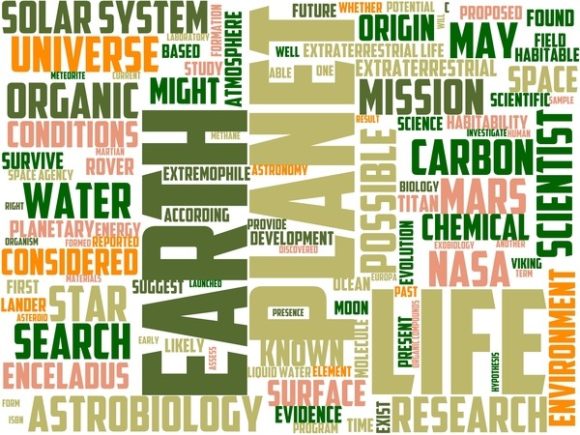 Astrobiology Wordart Wallpaper: Where Science Meets Creative Expression