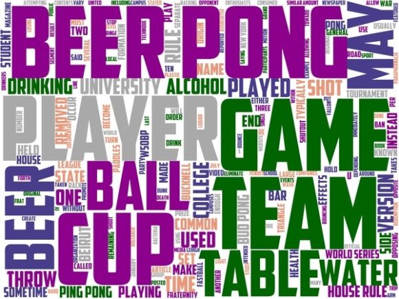Beer Pong Wordart Sticker: Inspire, Decorate, and Personalize with Purpose
