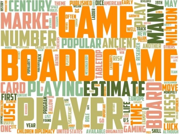 Board Games Wordart Sublimation