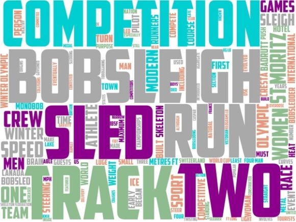 Bobsleigh Wordart Tshirt
