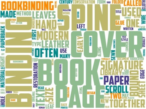 Bookbinding Wordart Banner
