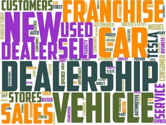 Car Dealer Wordart Sticker