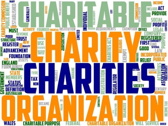 Charity Worker Wordart Print