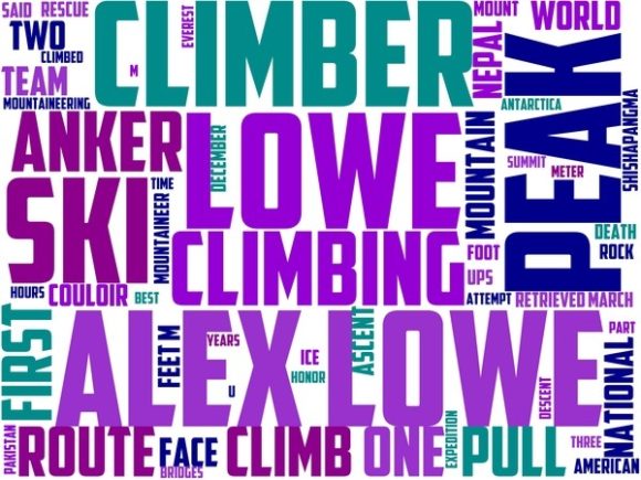 Unlock Creative Versatility with the Alex Lowe Peak Wordart Tumbler