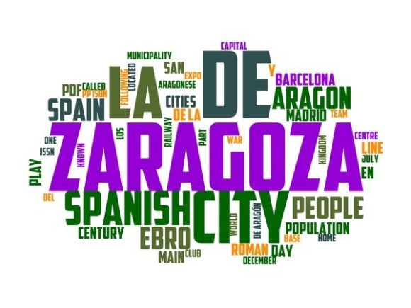 Zaragoza Typography Sublimation: A Hand-Drawn Word Cloud Built for Real Creative Work